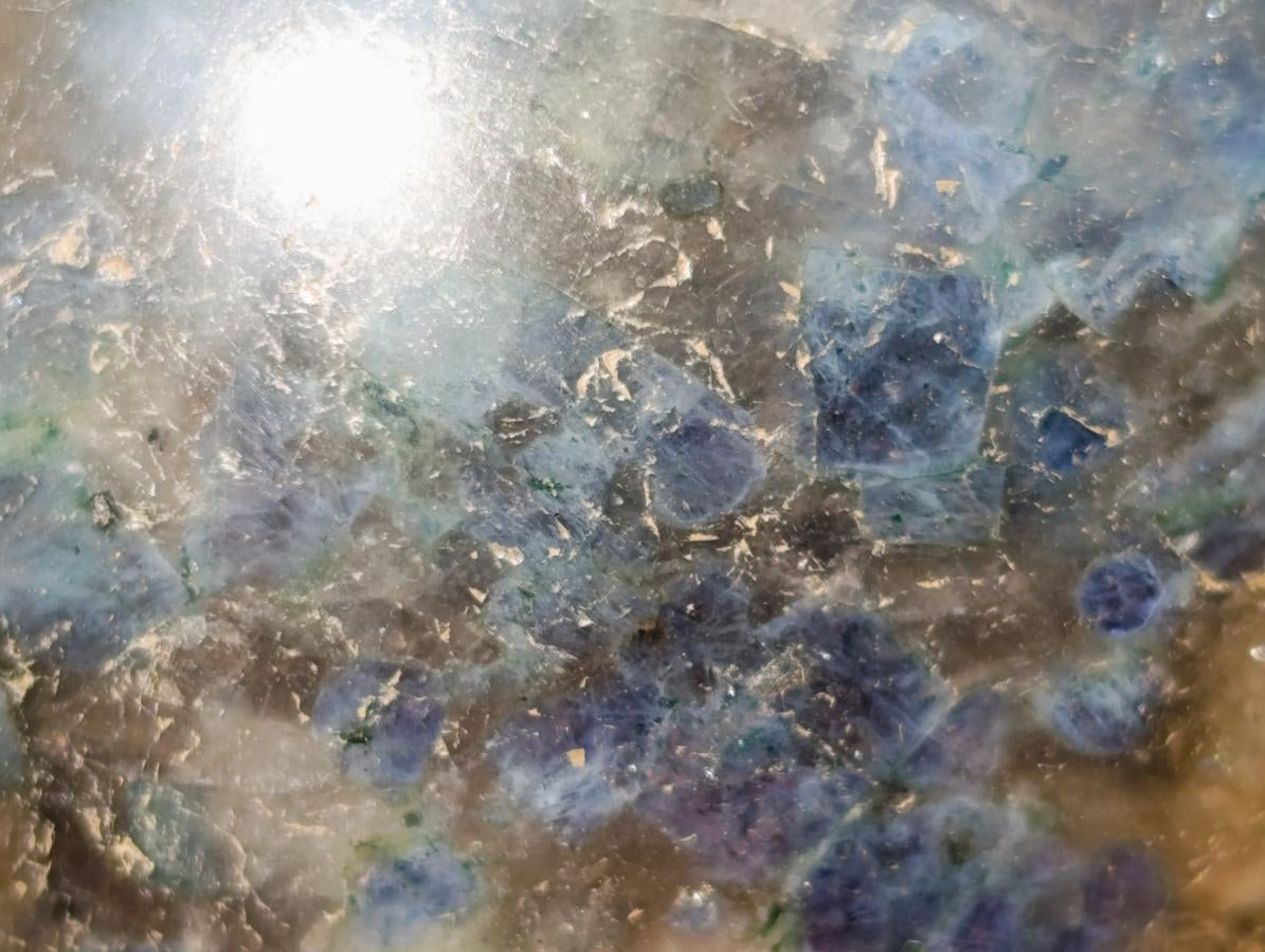 Polished "Water Sapphire" Iolite Sphere x 1 From Madagascar