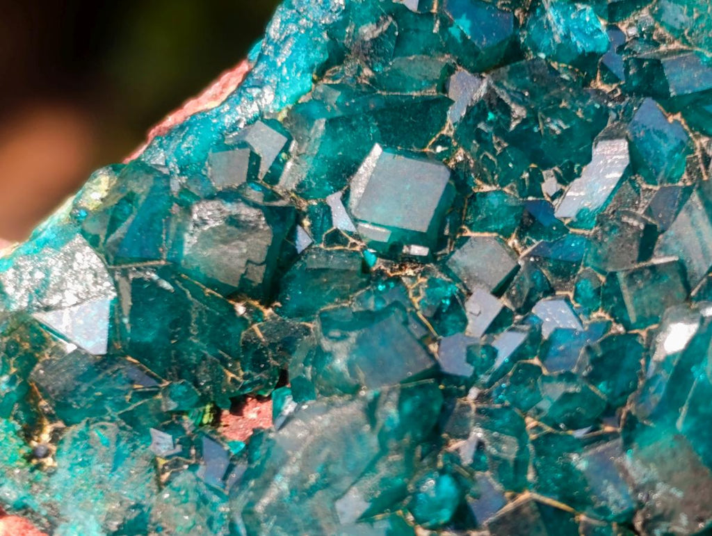 Natural Small 6.6 cm Dioptase Specimen on a Dolomite Matrix x 1 From Mashamba East Mine, Congo