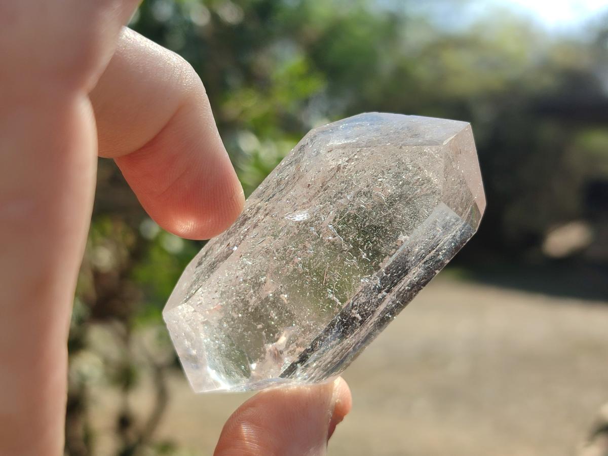 Polished and Natural Mix Set of 9 Minerals, Crystals and Fossils in a Wooden Display Box x 1 From Southern Africa