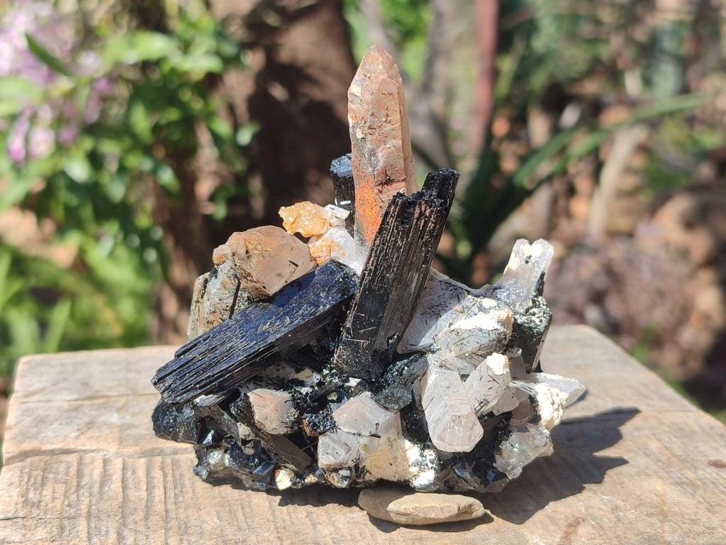 Natural Erongo Quartz Cluster with Associated Minerals x 1 From Erongo, Namibia