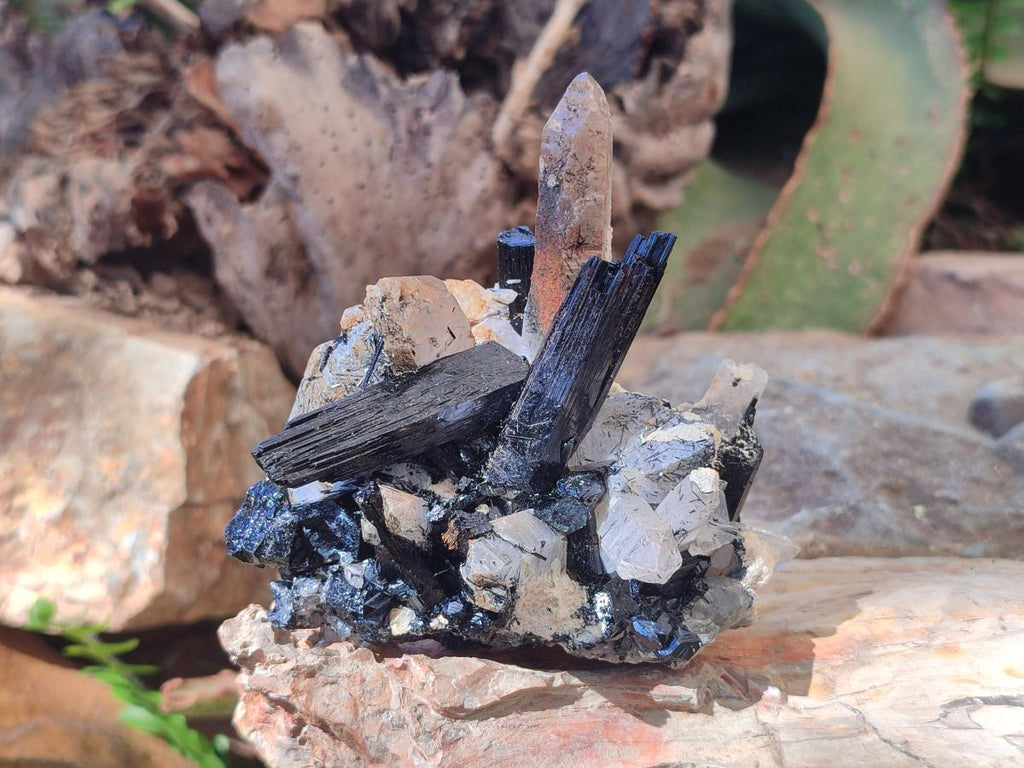 Natural Erongo Quartz Cluster with Associated Minerals x 1 From Erongo, Namibia