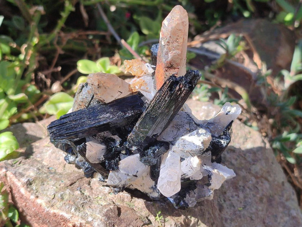 Natural Erongo Quartz Cluster with Associated Minerals x 1 From Erongo, Namibia