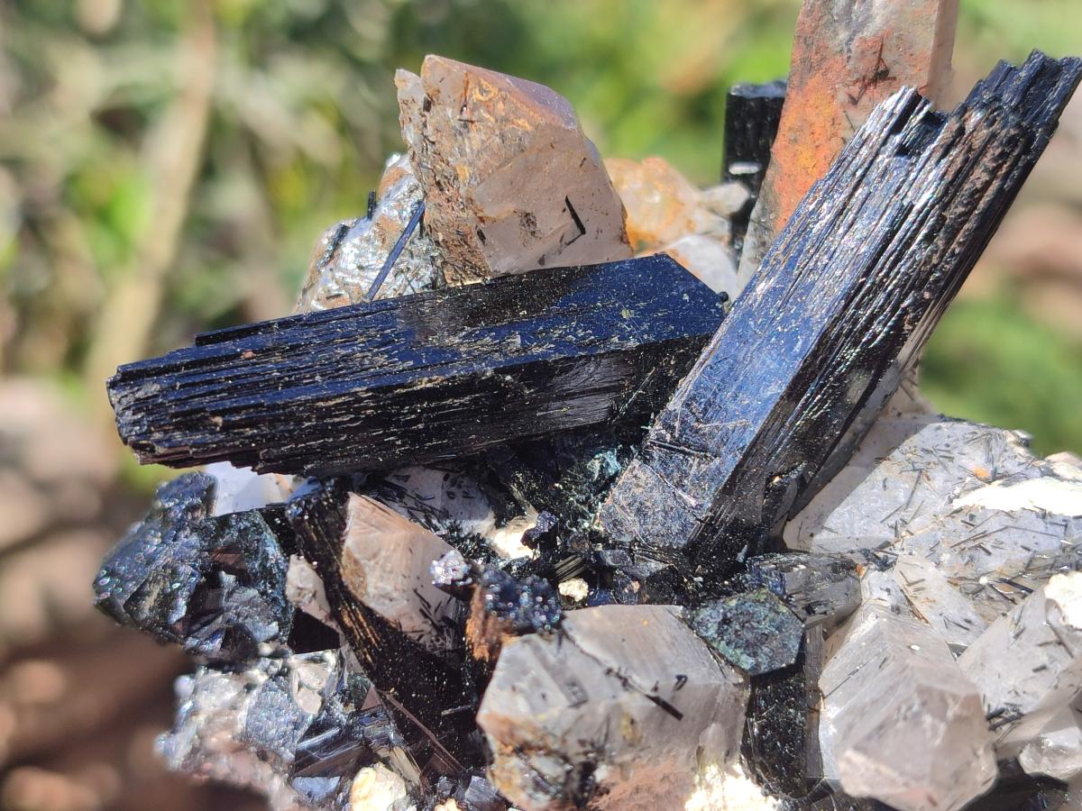 Natural Erongo Quartz Cluster with Associated Minerals x 1 From Erongo, Namibia