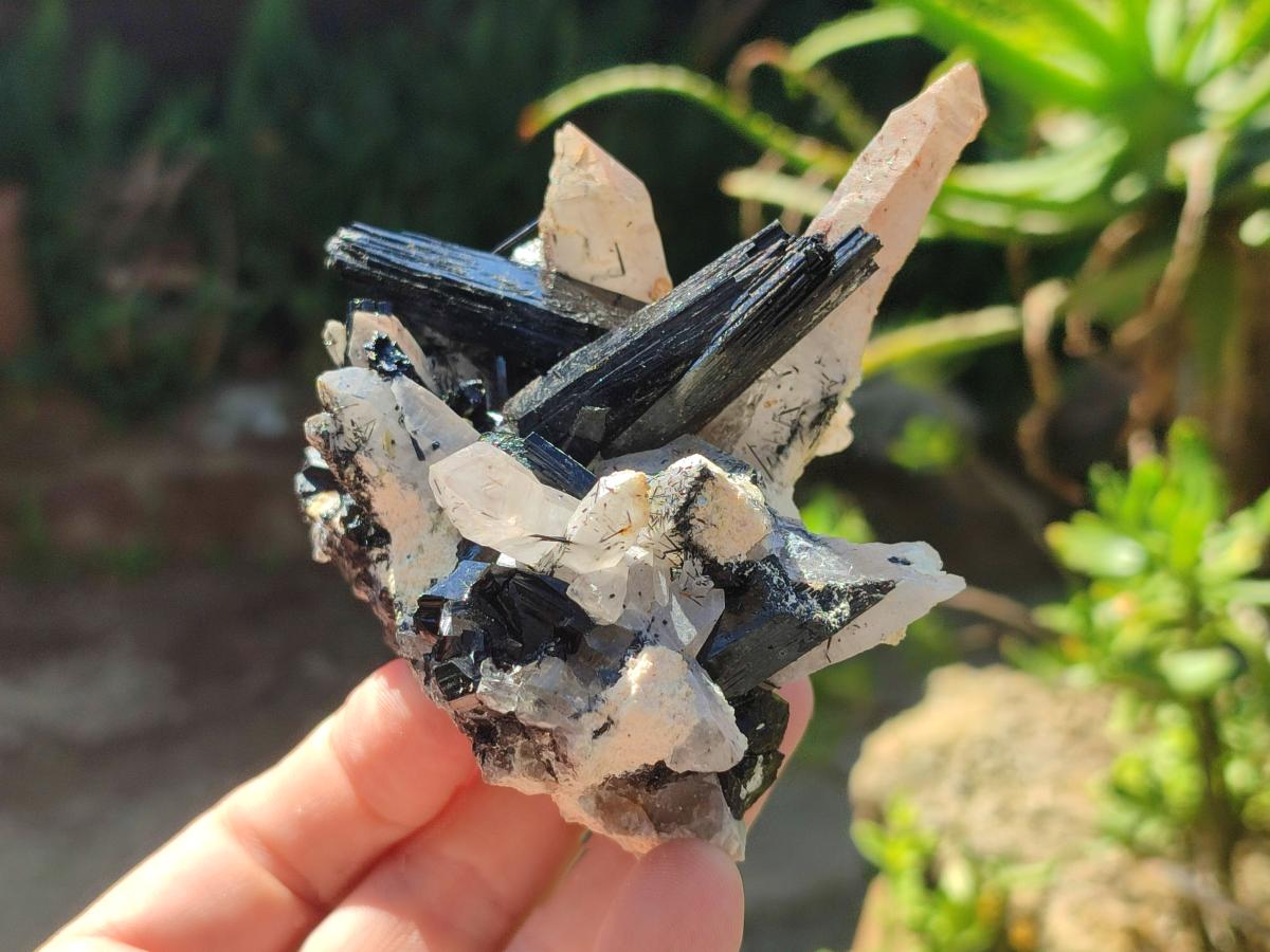 Natural Erongo Quartz Cluster with Associated Minerals x 1 From Erongo, Namibia