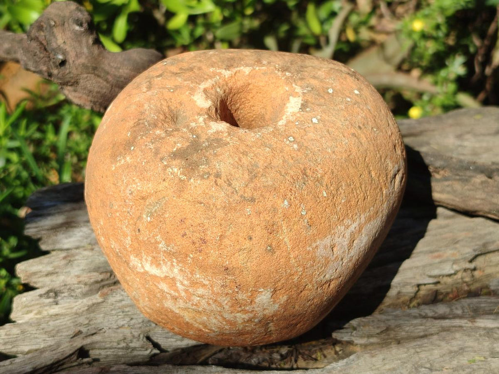 Hand Made Prehistoric African Bored Stone (!Kwe) Iron Age Artifact x 1 From Lydenburg, South Africa