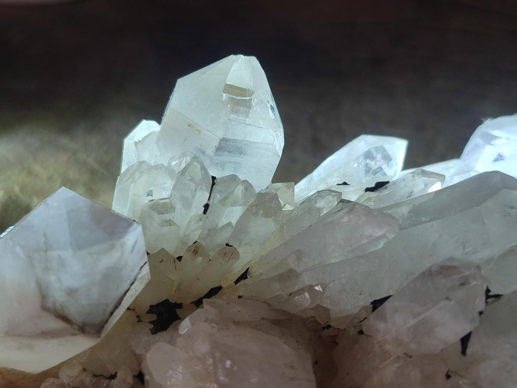 Natural Cascading Ambositra Clear Candle Quartz Crystal Cluster x 1 From Ambositra, Madagascar