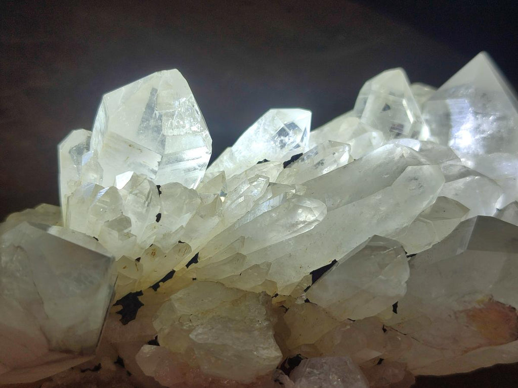 Natural Cascading Ambositra Clear Candle Quartz Crystal Cluster x 1 From Ambositra, Madagascar