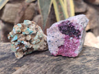 Natural Mixed Set of 6 African Mineral Specimens in a Wooden Display Box x 1 From Southern Africa