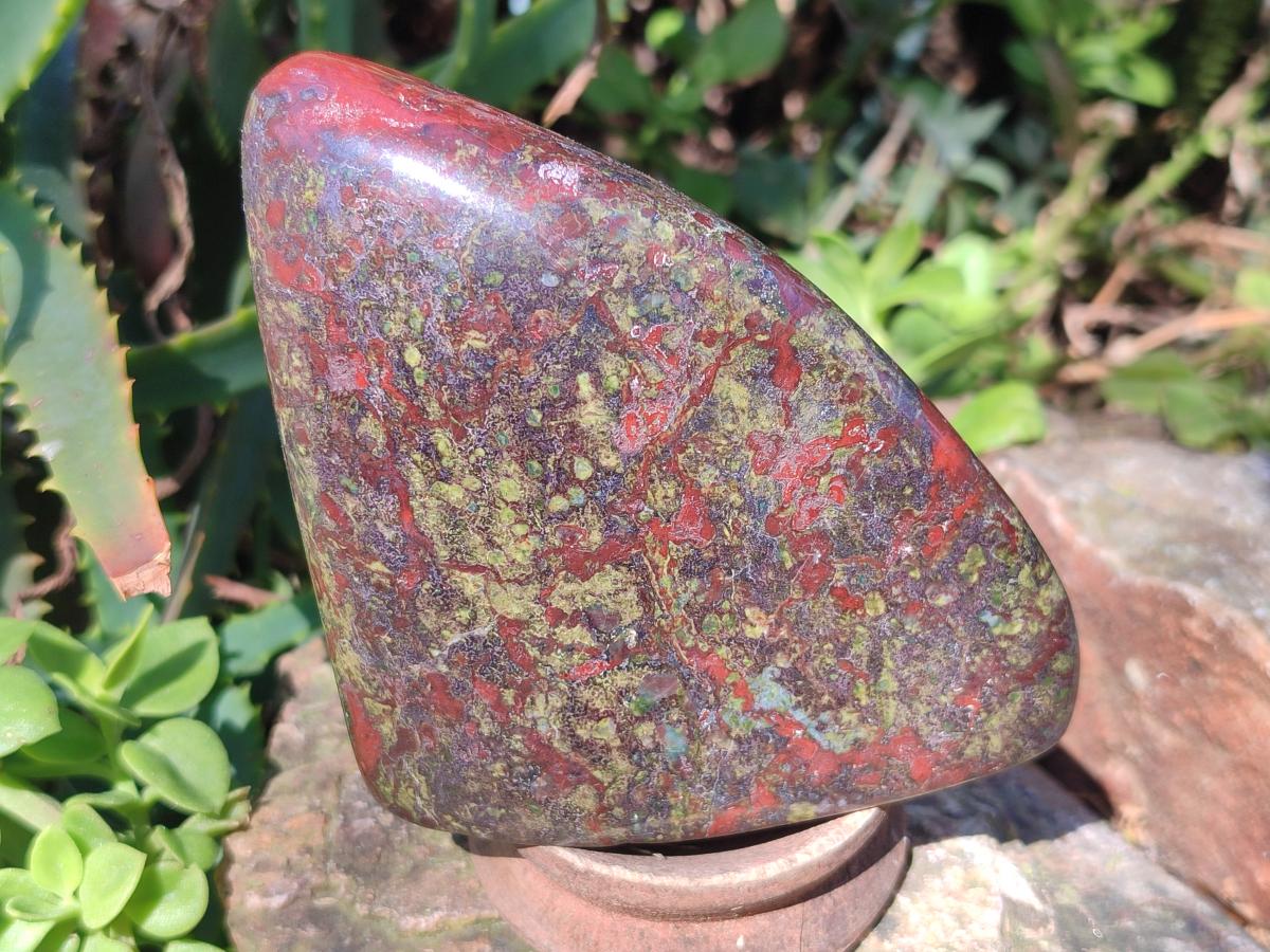 Polished Dragonsblood Stone Standing Display Piece x 1 From Tshipise, South Africa