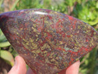 Polished Dragonsblood Stone Standing Display Piece x 1 From Tshipise, South Africa