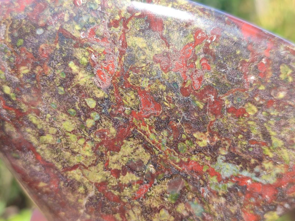 Polished Dragonsblood Stone Standing Display Piece x 1 From Tshipise, South Africa