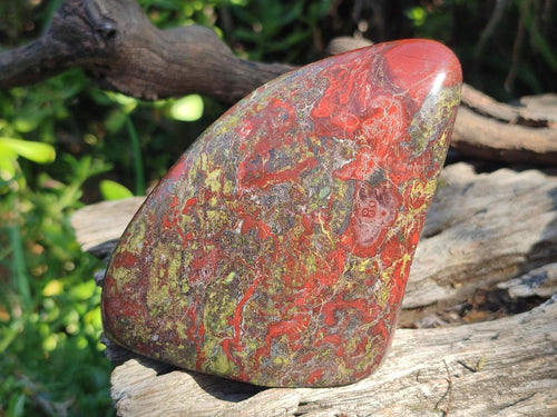 Polished Dragonsblood Stone Standing Display Piece x 1 From Tshipise, South Africa