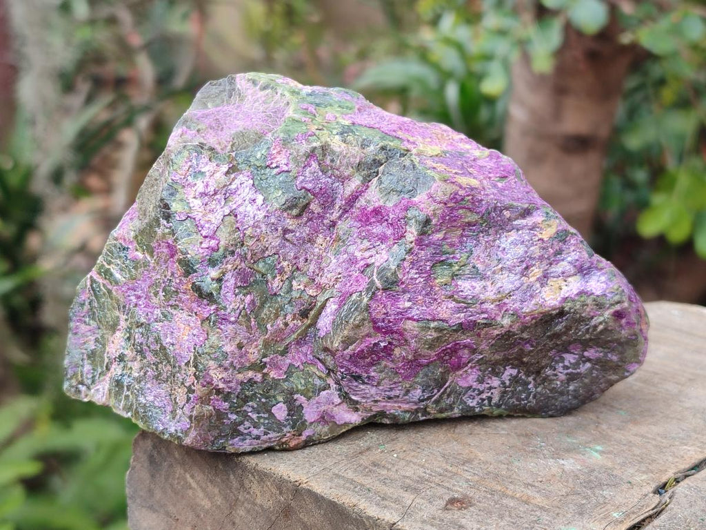 Natural Super Bright Purple and Green Rare Stichtite and Serpentine Specimen x 1 From Barberton, South Africa