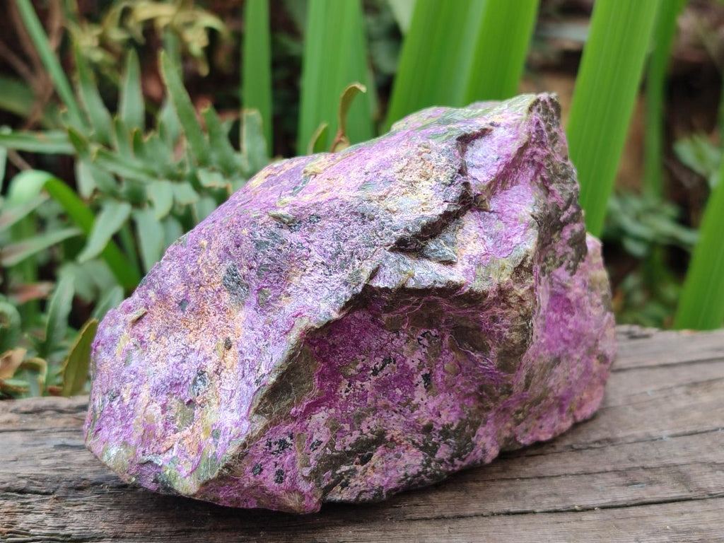 Natural Super Bright Purple and Green Rare Stichtite and Serpentine Specimen x 1 From Barberton, South Africa