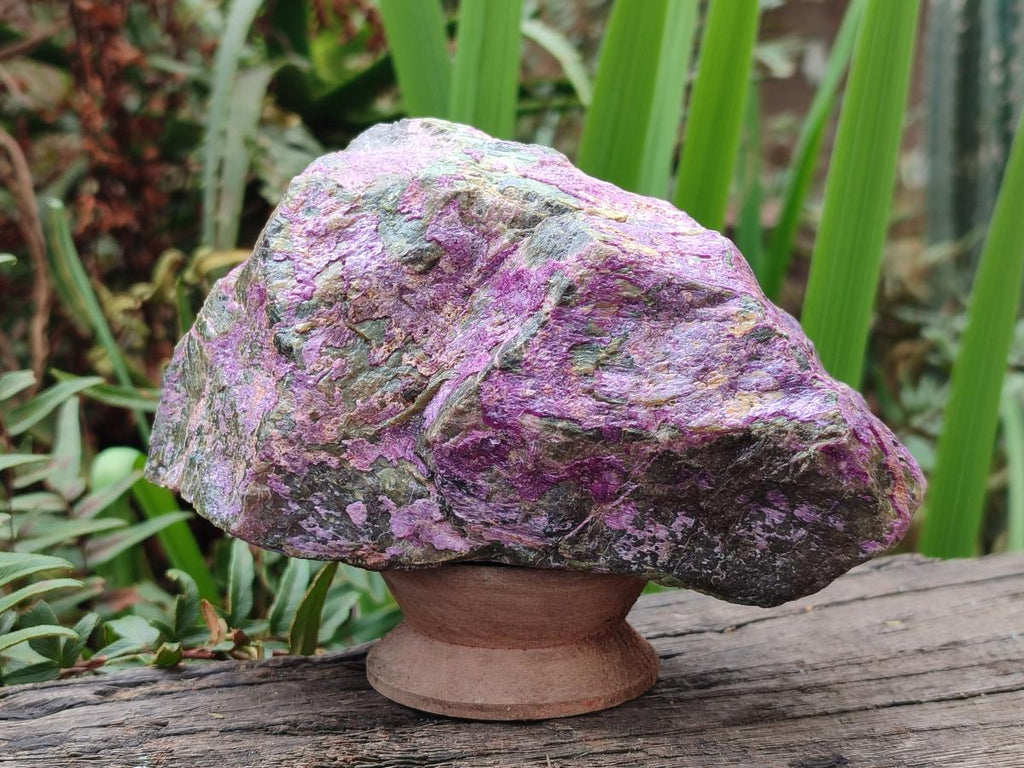 Natural Super Bright Purple and Green Rare Stichtite and Serpentine Specimen x 1 From Barberton, South Africa