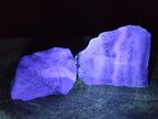 Polished and Natural Pair of Watermelon Fluorite Specimens x 1 From Uis, Namibia