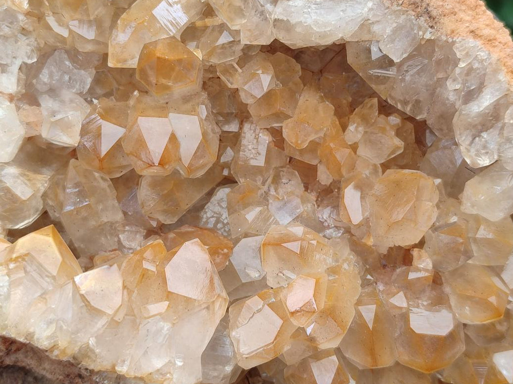 Natural Large Golden Orange Limonite Quartz Specimen x 1 From Mwinilunga, Zambia