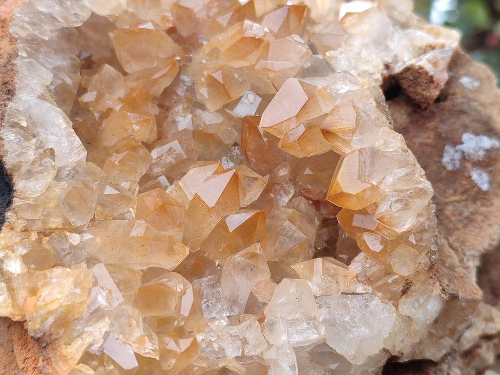 Natural Large Golden Orange Limonite Quartz Specimen x 1 From Mwinilunga, Zambia