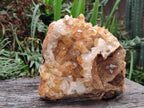 Natural Large Golden Orange Limonite Quartz Specimen x 1 From Mwinilunga, Zambia