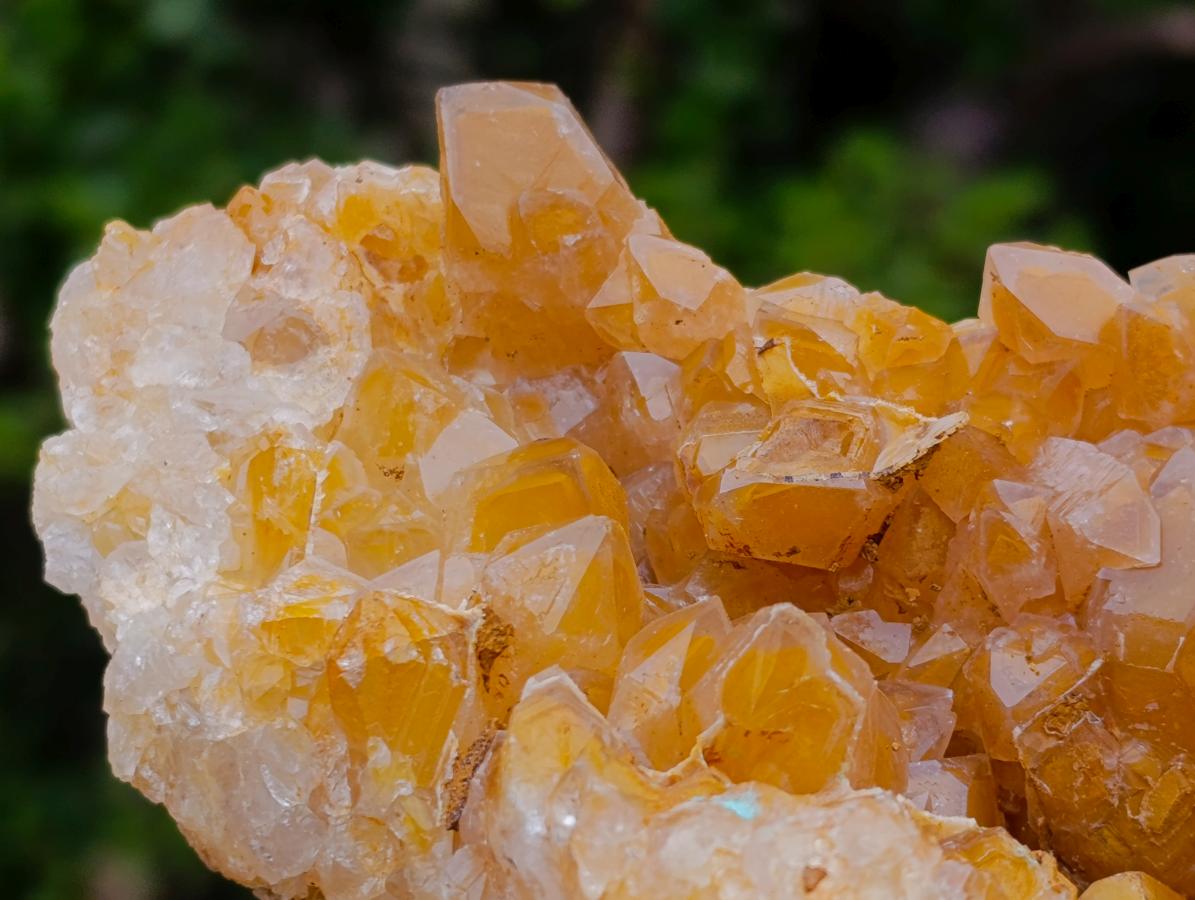 Natural Large Golden Limonite Phantom Crystal Vug Specimen x 1 From Mwinilunga, Zambia