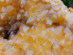 Natural Large Golden Limonite Phantom Crystal Vug Specimen x 1 From Mwinilunga, Zambia