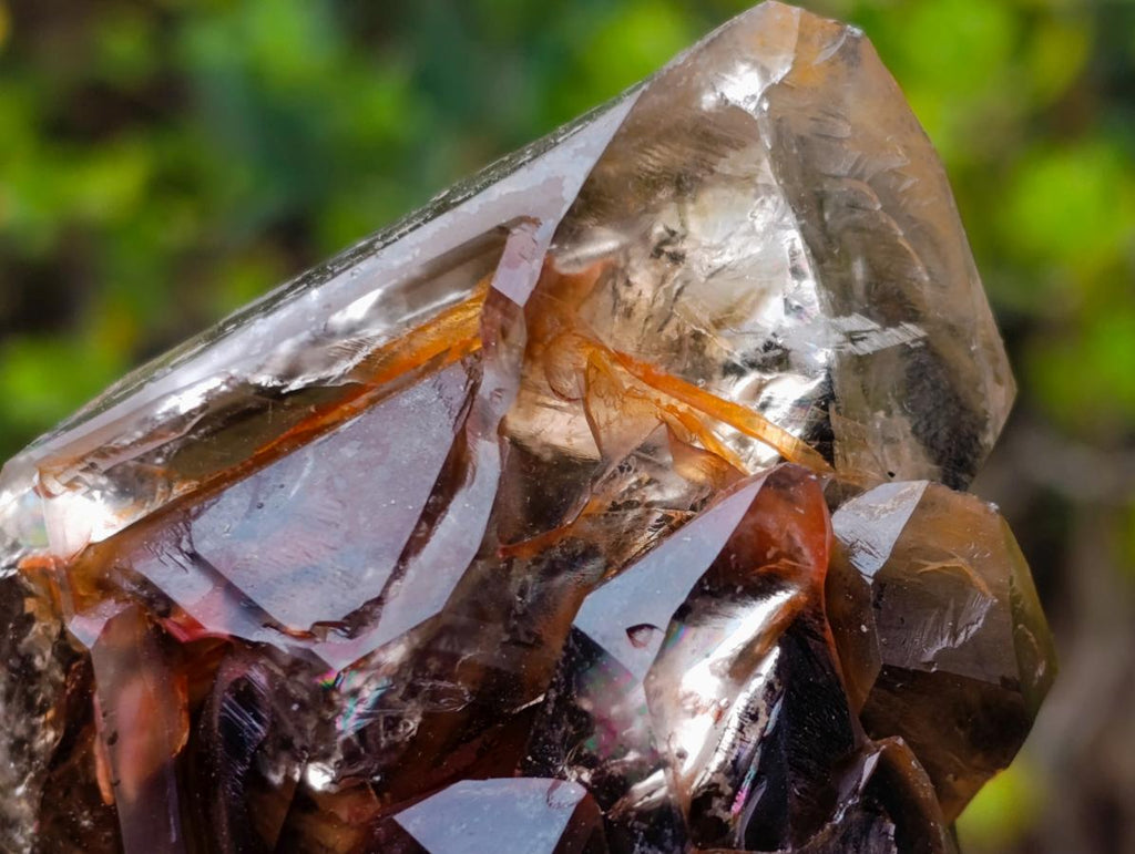 Natural Etched Brandberg Window Smokey Quartz Crystal x 1 From Brandberg, Namibia