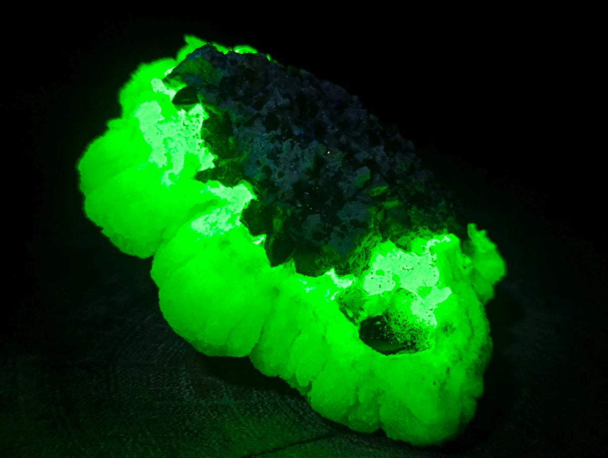 Natural Cauliflower Crystalline Hyalite Opal Fluorescent Specimen x 1 From Erongo, Namibia