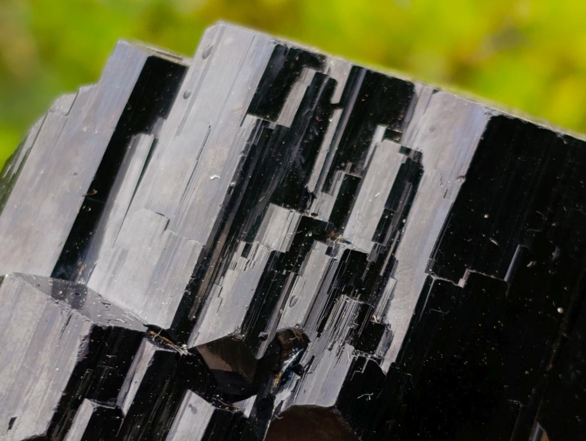 Natural Mirror Shiny Cascading Schorl Black Tourmaline Crystal x 1 From Erongo Mountain, Namibia