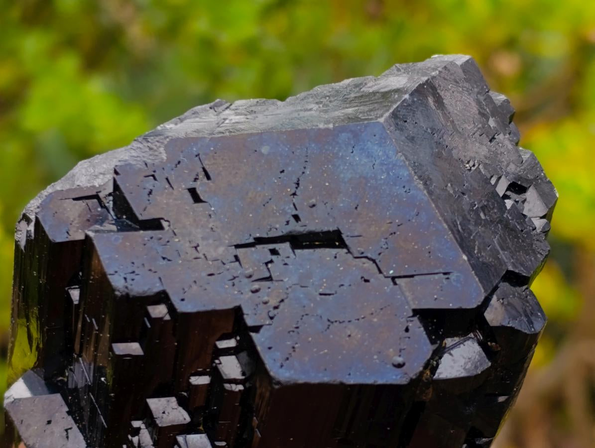 Natural Mirror Shiny Cascading Schorl Black Tourmaline Crystal x 1 From Erongo Mountain, Namibia