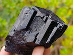 Natural Mirror Shiny Cascading Schorl Black Tourmaline Crystal x 1 From Erongo Mountain, Namibia