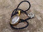 Hand Made Golden Rutile in Clear Rock Crystal Necklace by Rock Lovers Jewellery x 1 From Madagascar