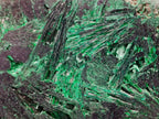 Polished and Natural Unique Pair of Crystalline Silky Malachite Halves x 1 From Kasompe, Congo