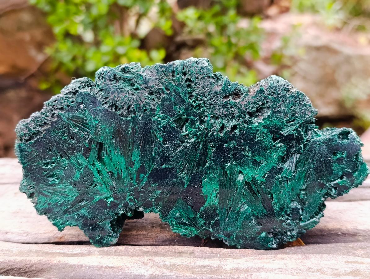 Polished and Natural Unique Pair of Crystalline Silky Malachite Halves x 1 From Kasompe, Congo