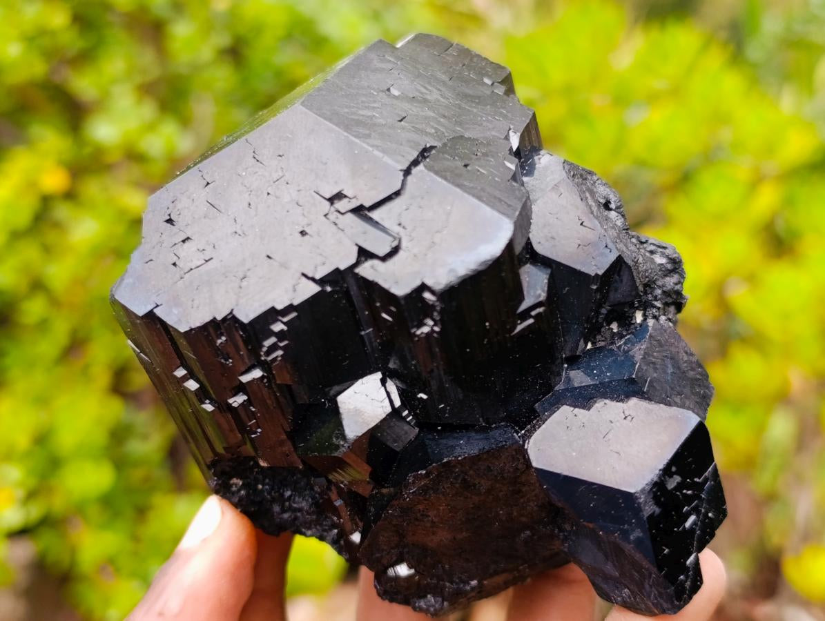 Natural Mercedes Star Cascading Schorl Black Tourmaline Crystal Cluster x 1 From Erongo Mountain, Namibia