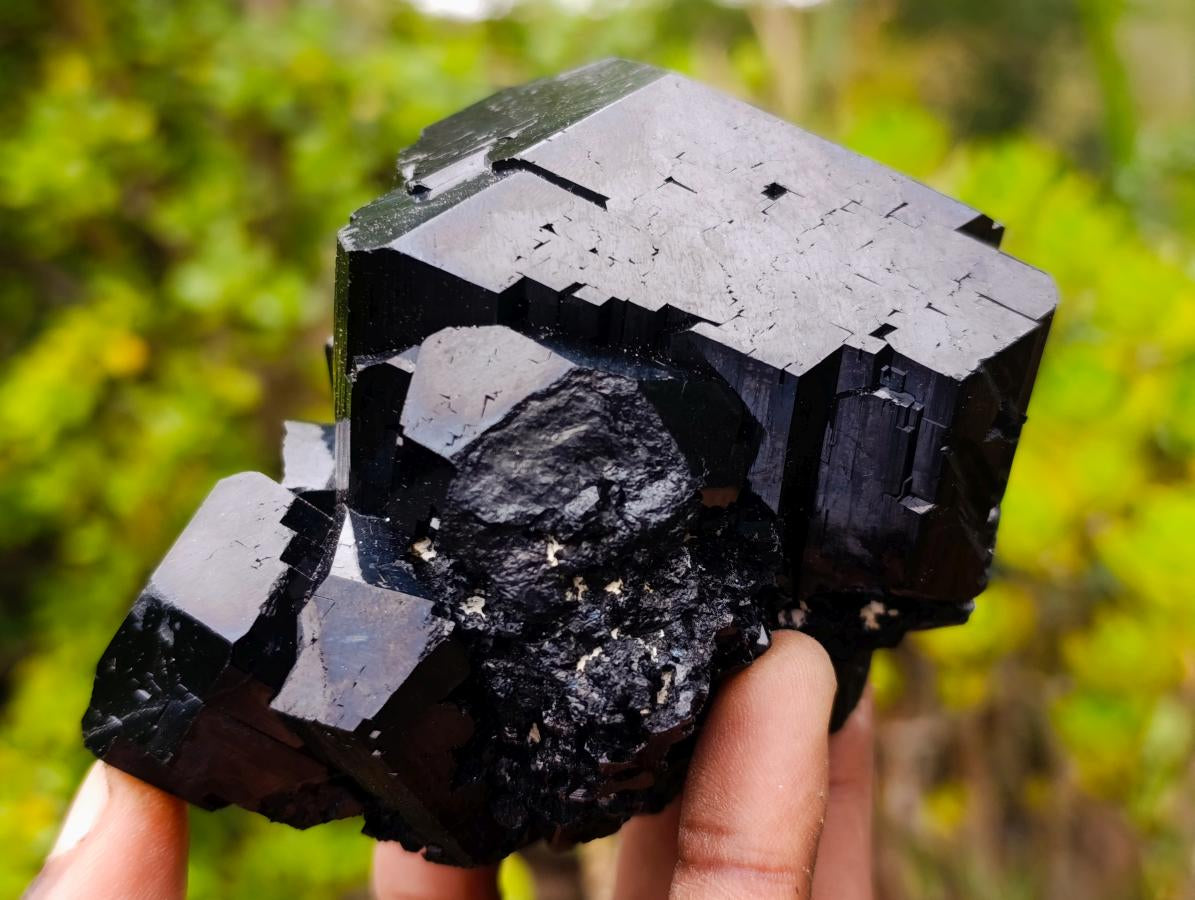 Natural Mercedes Star Cascading Schorl Black Tourmaline Crystal Cluster x 1 From Erongo Mountain, Namibia
