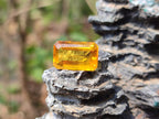 Polished Faceted Fossil Amber Stone x 1 From Poland