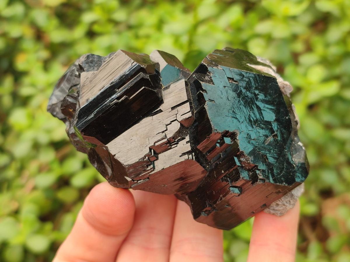 Natural Mirror Shiny Schorl Black Tourmaline Crystal Cluster x 1 From Erongo, Namibia