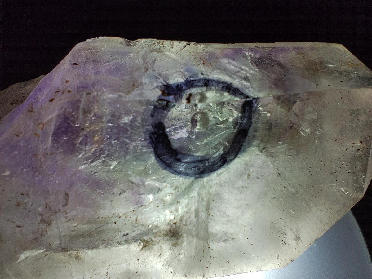 Natural Double Enhydro Smokey Amethyst Quartz Crystal x 1 From Brandberg, Namibia