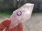 Natural Double Enhydro Smokey Amethyst Quartz Crystal x 1 From Brandberg, Namibia