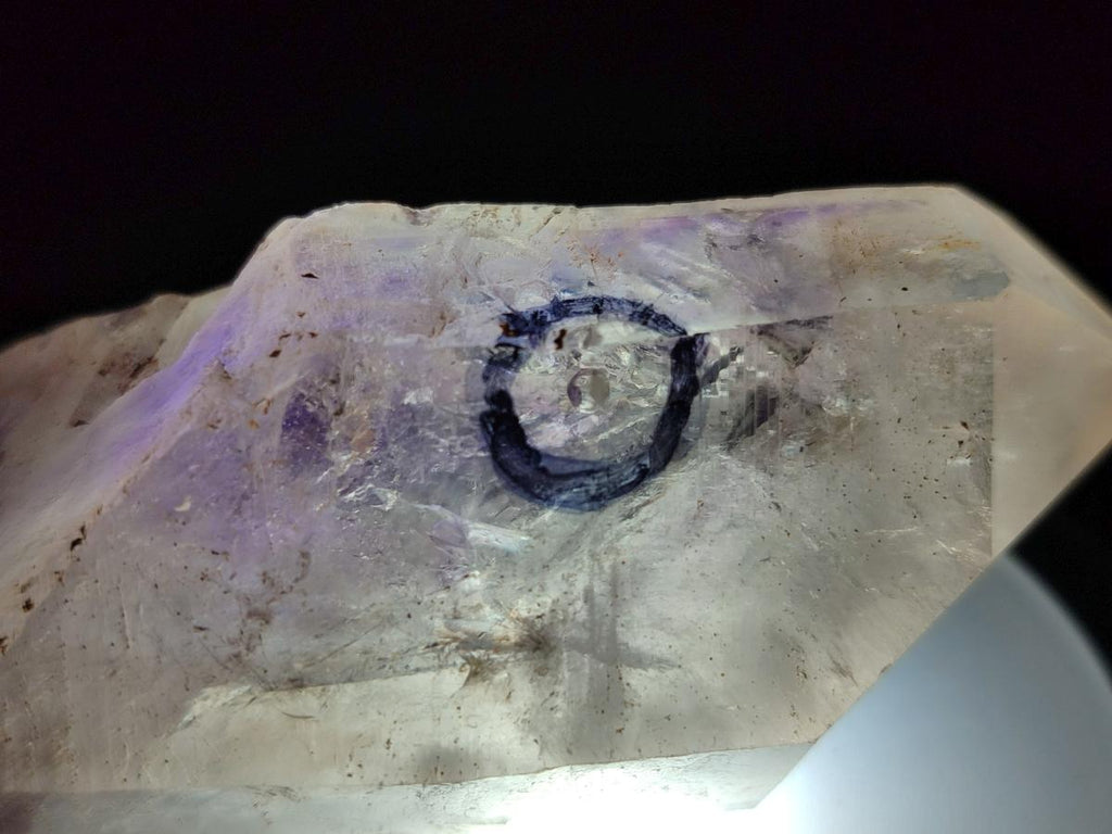Natural Double Enhydro Smokey Amethyst Quartz Crystal x 1 From Brandberg, Namibia
