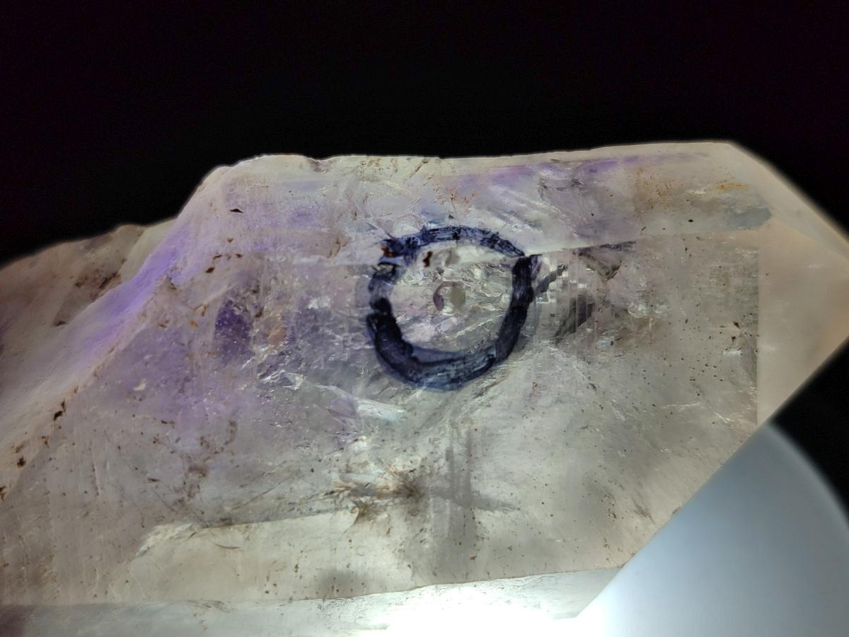 Natural Double Enhydro Smokey Amethyst Quartz Crystal x 1 From Brandberg, Namibia