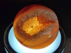 Polished and Natural Drusy Centred Carnelian Set of 3 x 1 From Madagascar