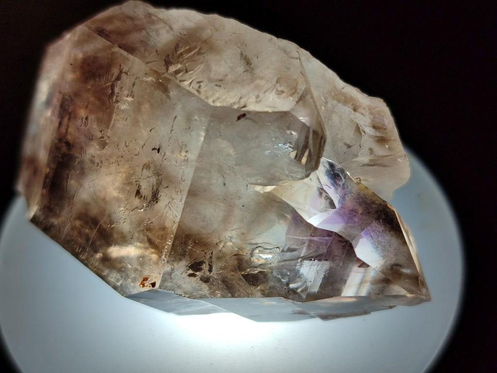 Natural Rare Double Terminated Smokey Amethyst Brandberg Crystal x 1 From Brandberg, Namibia
