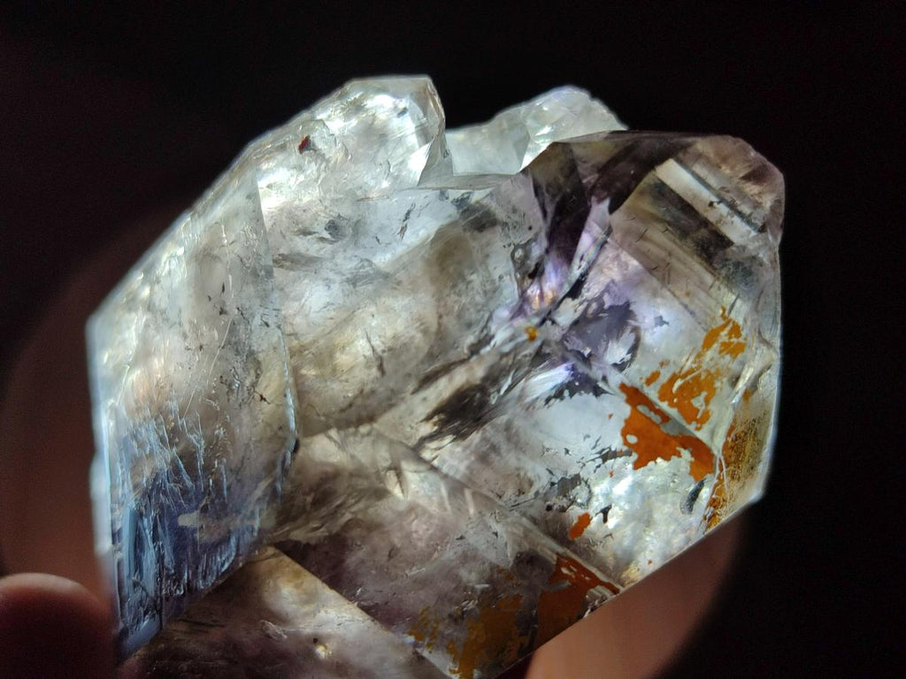 Natural Rare Double Terminated Smokey Amethyst Brandberg Crystal x 1 From Brandberg, Namibia