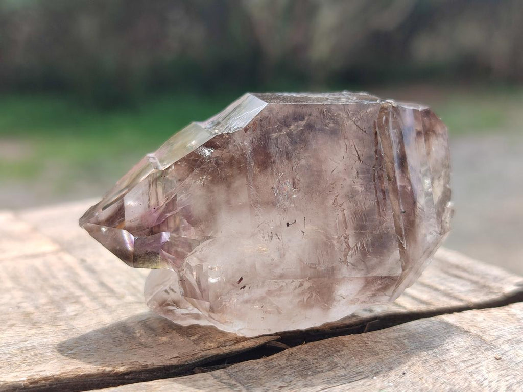 Natural Rare Double Terminated Smokey Amethyst Brandberg Crystal x 1 From Brandberg, Namibia