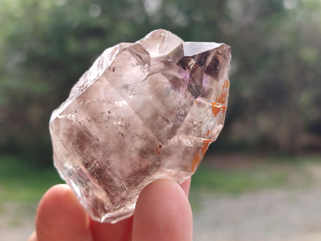 Natural Rare Double Terminated Smokey Amethyst Brandberg Crystal x 1 From Brandberg, Namibia