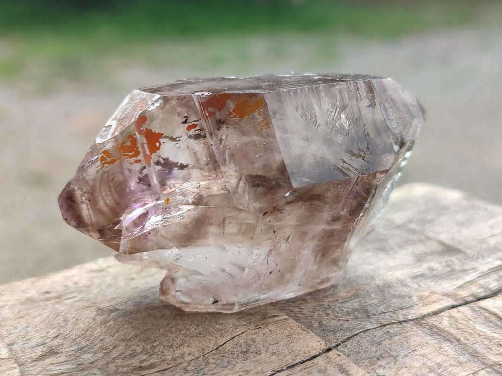 Natural Rare Double Terminated Smokey Amethyst Brandberg Crystal x 1 From Brandberg, Namibia