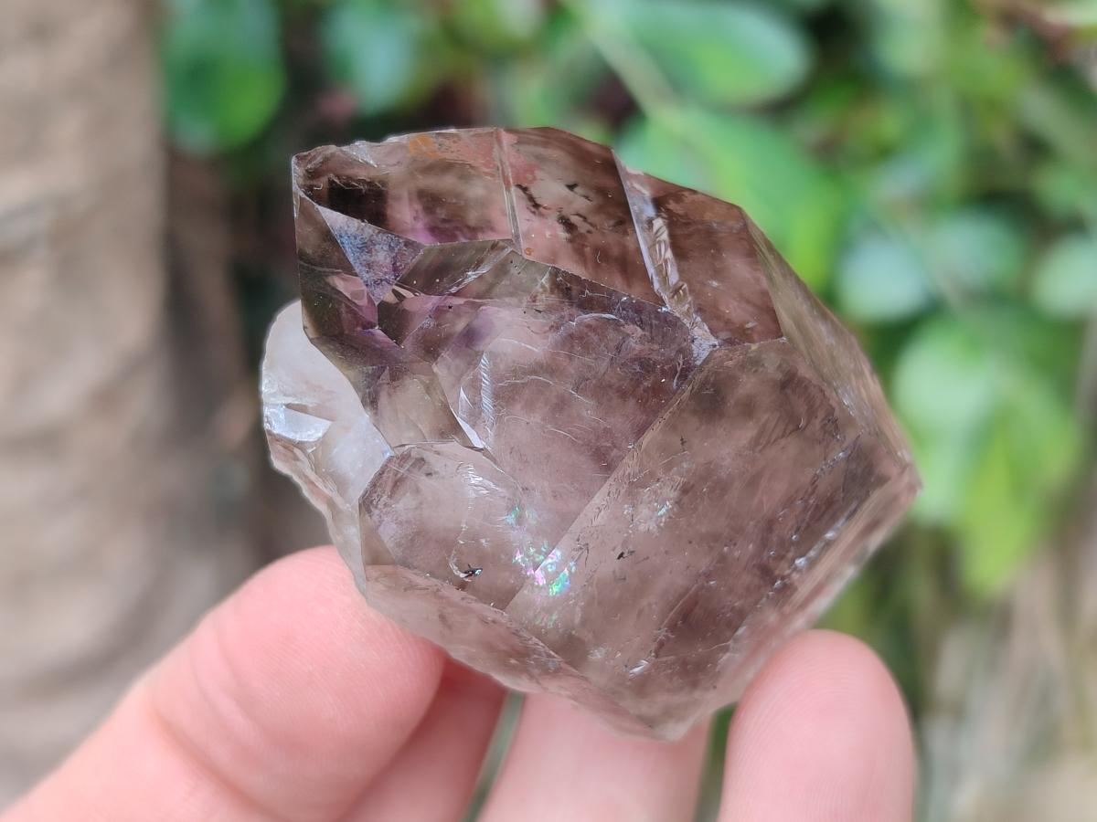 Natural Rare Double Terminated Smokey Amethyst Brandberg Crystal x 1 From Brandberg, Namibia
