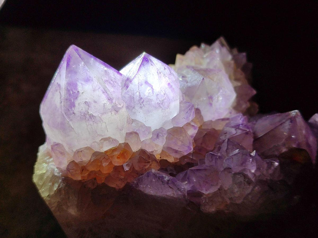 Natural Sunburst Spirit Amethyst Crystal Cluster x 1 From Boekenhouthoek, South Africa