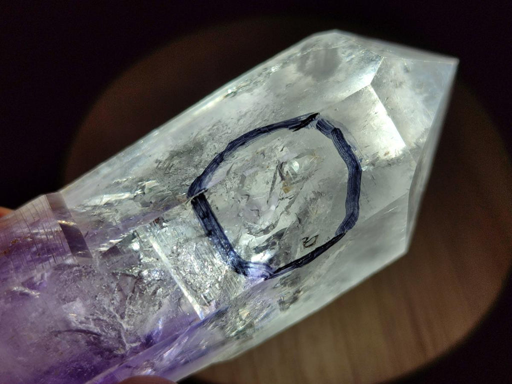 Natural Enhydro Brandberg Amethyst Crystal x 1 From Brandberg, Namibia